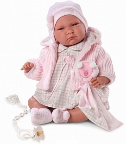 Кукла Лала Роза с пустышкой, 40 см. (Llorens Juan S.L., L 74018veg)